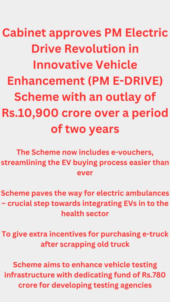 PM E-DRIVE Scheme